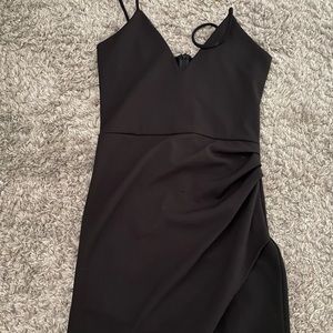 black cocktail dress